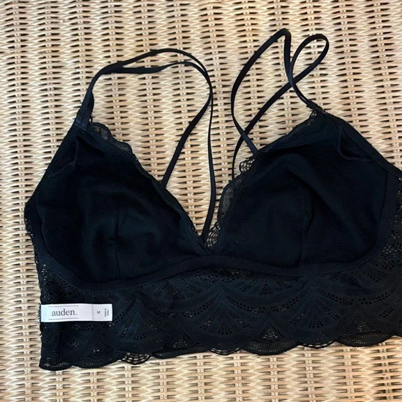 Auden Black Lace Bralette and Auden Cream Lace Bralette - Picture 3 of 12